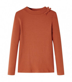 Kids' T-shirt with Long Sleeves Cognac 116