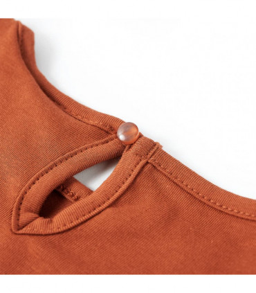 Kids' T-shirt with Long Sleeves Cognac 116