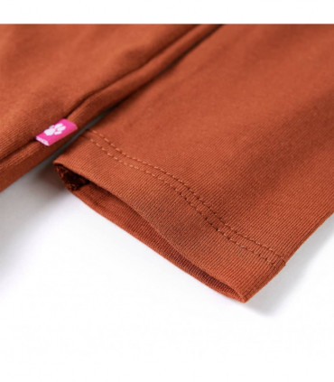 Kids' T-shirt with Long Sleeves Cognac 92