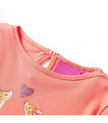 Kids' T-shirt with Long Sleeves Coral 92
