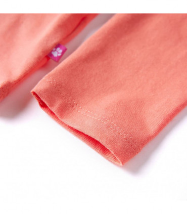 Kids' T-shirt with Long Sleeves Coral 92