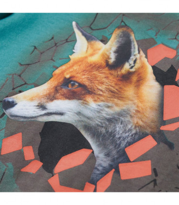 Kids' T-shirt with Long Sleeves Dark Aqua 92