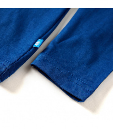 Kids' T-shirt with Long Sleeves Dark Blue 128
