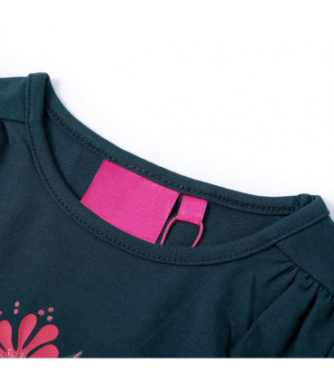 Kids' T-shirt with Long Sleeves Dark Green 104