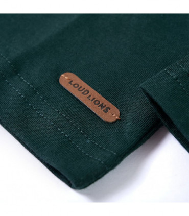 Kids' T-shirt with Long Sleeves Dark Green 116