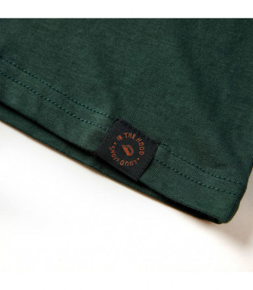 Kids' T-shirt with Long Sleeves Dark Green 92