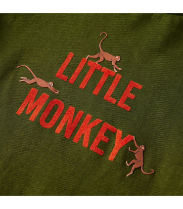 Kids' T-shirt with Long Sleeves Dark Khaki 104
