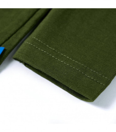 Kids' T-shirt with Long Sleeves Dark Khaki 116