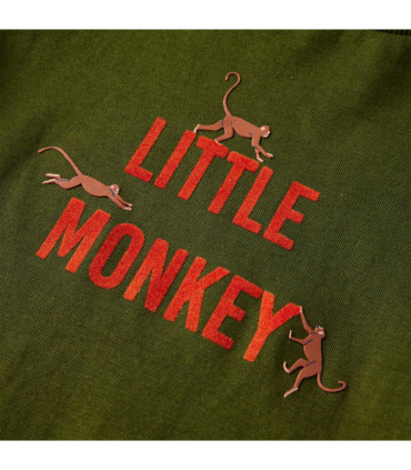 Kids' T-shirt with Long Sleeves Dark Khaki 140