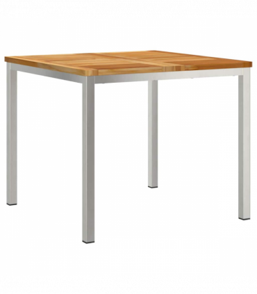 vidaXL Garden Dining Set 3 pcs Brown Solid teak wood