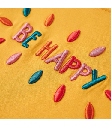 Kids' T-shirt with Long Sleeves Dark Ochre 92