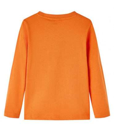 Kids' T-shirt with Long Sleeves Dark Orange 104