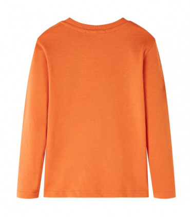 Kids' T-shirt with Long Sleeves Dark Orange 104