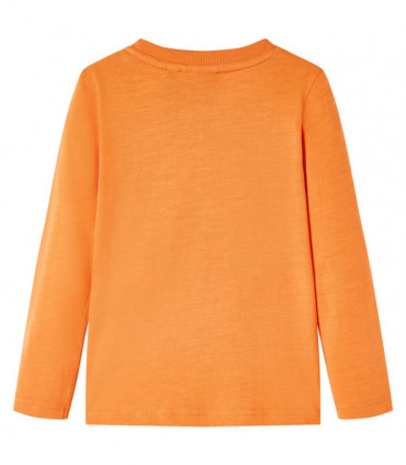 Kids' T-shirt with Long Sleeves Dark Orange 116