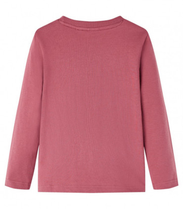 Kids' T-shirt with Long Sleeves Dark Red 92