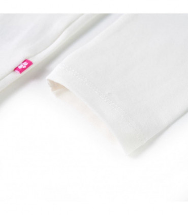 Kids' T-shirt with Long Sleeves Ecru 116