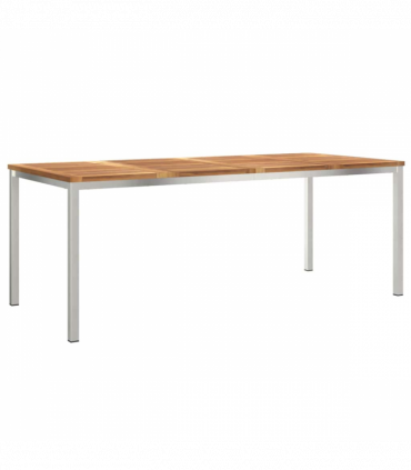 vidaXL Garden Dining Set 7 pcs Brown Solid teak wood