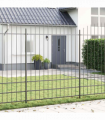 vidaXL Garden Fence Grey 340 x 200 cm
