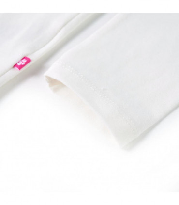 Kids' T-shirt with Long Sleeves Ecru 128