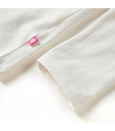 Kids' T-shirt with Long Sleeves Ecru 128
