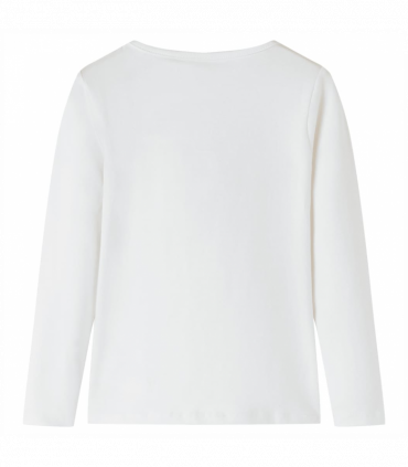 Kids' T-shirt with Long Sleeves Ecru 140