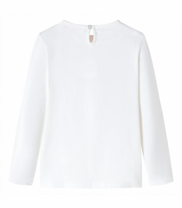 Kids' T-shirt with Long Sleeves Ecru 140