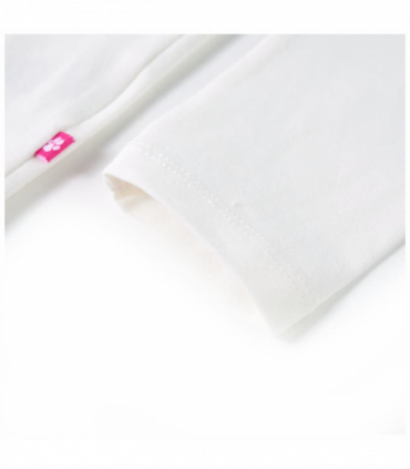 Kids' T-shirt with Long Sleeves Ecru 140