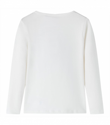 Kids' T-shirt with Long Sleeves Ecru 92