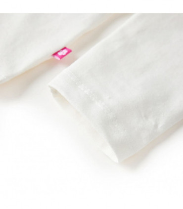 Kids' T-shirt with Long Sleeves Ecru 92