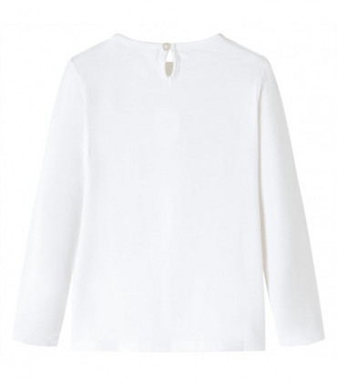 Kids' T-shirt with Long Sleeves Ecru 92