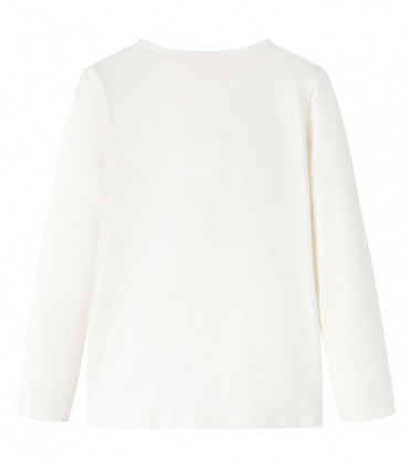 Kids' T-shirt with Long Sleeves Ecru 92