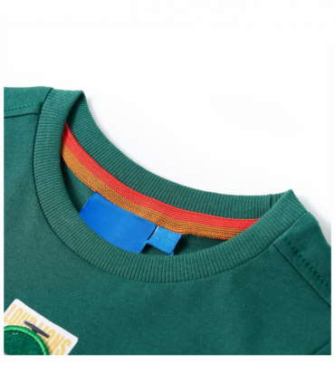 Kids' T-shirt with Long Sleeves Green 104