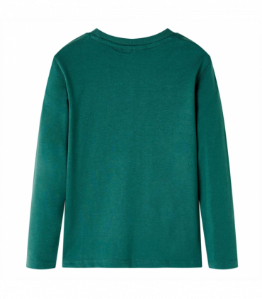 Kids' T-shirt with Long Sleeves Green 128