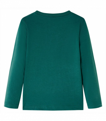 Kids' T-shirt with Long Sleeves Green 128