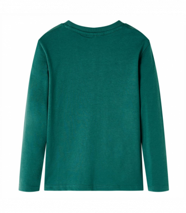 Kids' T-shirt with Long Sleeves Green 92