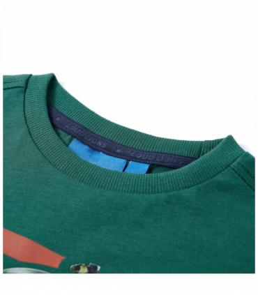 Kids' T-shirt with Long Sleeves Green 92