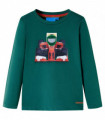Kids' T-shirt with Long Sleeves Green 92