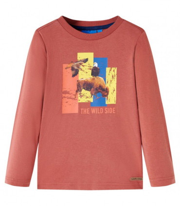 Kids' T-shirt with Long Sleeves Henna 104