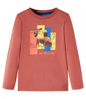 Kids' T-shirt with Long Sleeves Henna 128