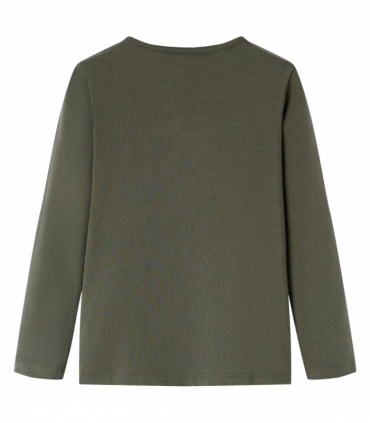 Kids' T-shirt with Long Sleeves Khaki 116