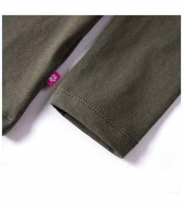 Kids' T-shirt with Long Sleeves Khaki 116