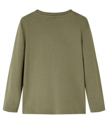 Kids' T-shirt with Long Sleeves Khaki 116