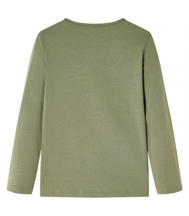 Kids' T-shirt with Long Sleeves Khaki 116