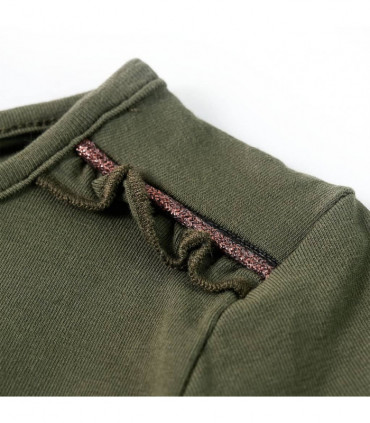 Kids' T-shirt with Long Sleeves Khaki 116