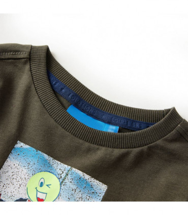 Kids' T-shirt with Long Sleeves Khaki 116