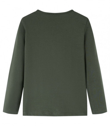 Kids' T-shirt with Long Sleeves Khaki 140