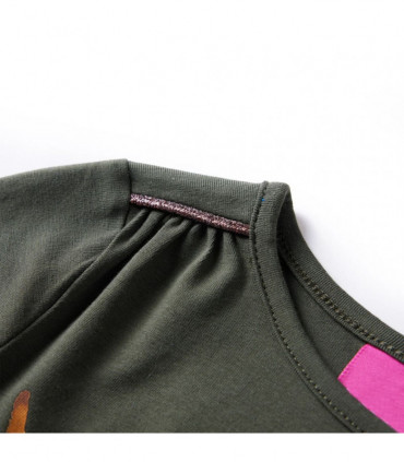 Kids' T-shirt with Long Sleeves Khaki 140