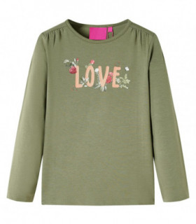 Kids' T-shirt with Long Sleeves Khaki 140