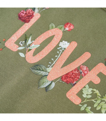 Kids' T-shirt with Long Sleeves Khaki 140