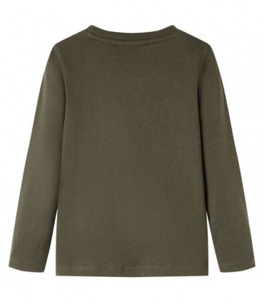 Kids' T-shirt with Long Sleeves Khaki 140